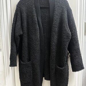 Barefoot Dreams Black Cozy Cardigan